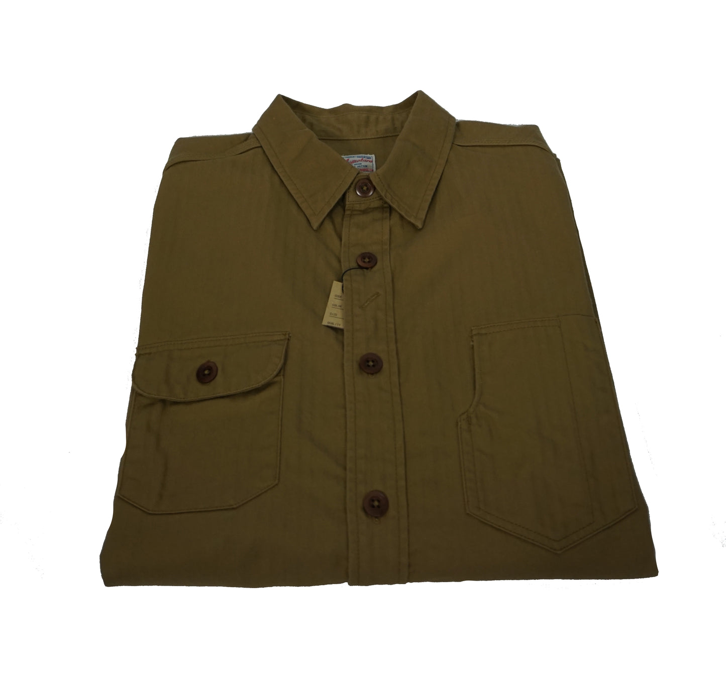 MOMOTARO Herringbone Shirt - Camel