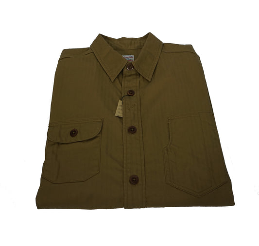 MOMOTARO Herringbone Shirt - Camel