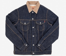 Load image into Gallery viewer, IH-526J-SL, 17oz Natural Selvedge Denim Fleece Lined Modified Type III - Indigo