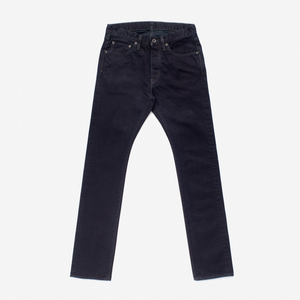 14oz 555s Selvedge Denim Super Slim Jeans - Indigo Overdyed Black