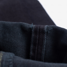 Load image into Gallery viewer, 14oz 555s Selvedge Denim Super Slim Jeans - Indigo Overdyed Black