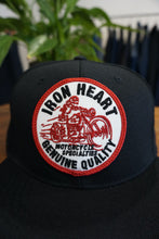 Load image into Gallery viewer, Iron Heart Snapback Cap - Black