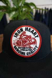 Iron Heart Snapback Cap - Black