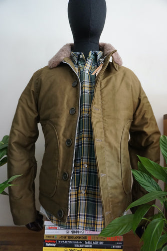 Whipcord N1 Deck Jacket - Olive Drab Green
