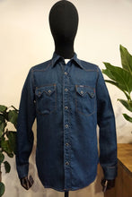 Load image into Gallery viewer, Iron Heart 6.5oz Linen &quot;Denim&quot; Sawtooth Indigo Shirt