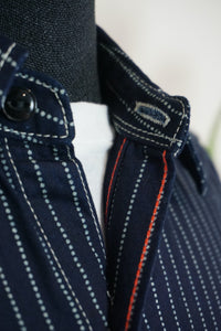 Iron Heart 6oz Wabash Short Sleeved Work Shirt - Indigo