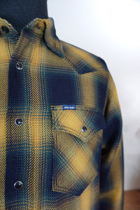 9oz Selvedge Ombré Check Western Shirt - Yellow