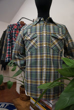 Load image into Gallery viewer, Ultra Heavy Flannel Tartan Check Western Shirt - Green