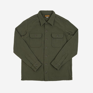 IHSH-346-ODG, 10oz Recycled Nylon Mechanic Work Shirt - Olive Drab Green