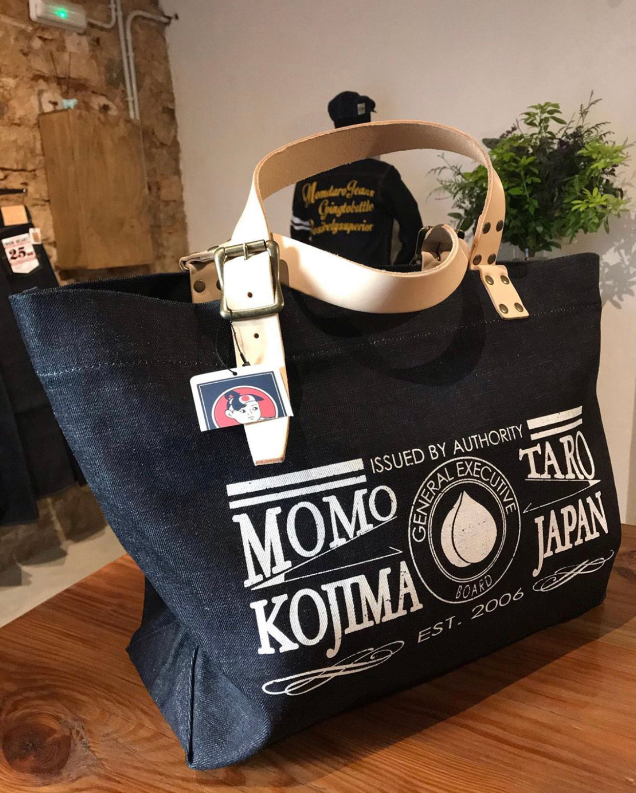 MOMOTARO Denim Tote Bag – Aitora Store