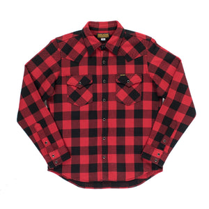 Iron Heart denim, IHSH-232-RED, UHF shirt, Japanese selvedge jeans, raw heavyweight, made in Japan, Aitora Spain.  Edit alt text