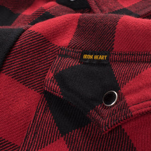 Iron Heart denim, IHSH-232-RED, UHF shirt, Japanese selvedge jeans, raw heavyweight, made in Japan, Aitora Spain.  Edit alt text